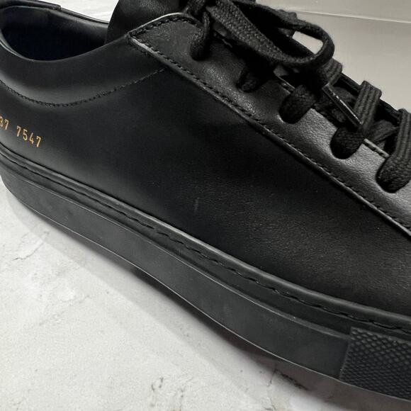 NEW COMMON PROJECTS Original Achilles Low Sneaker Black Shoes WOMAN EU 37 US 6.5 - Picture 7 of 13